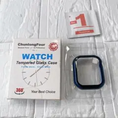 Apple Watch カバー 41mm ブルー ブラック ケース 検品済