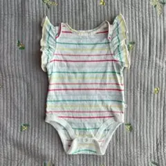 babyGAP ロンパース　レインボー　ボーダー 6-12 months