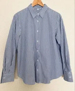 GU ストライプ 長袖シャツ XL
