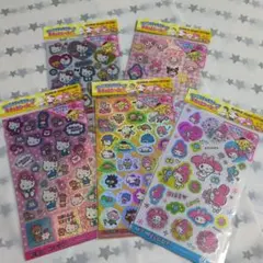 サンリオキャラクターズ☆ホログラムシール☆5枚セット☆キティ☆マイメロ☆