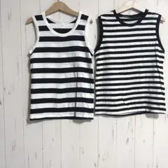 タンクトップ　ボーダー　2点セット　140 無印