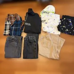 キッズ服セット（シャツ・パンツ・パーカー）