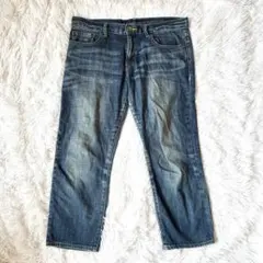 プラステ◇ローライズ ダメージ デニムパンツ ストレート カジュアル 着回し抜群のサムネイル