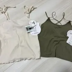 カップ付き キャミソール 2セット