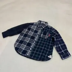 ミキハウスダブルビー チェックシャツ90