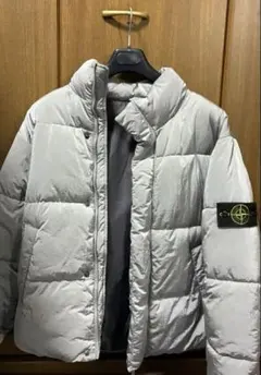ストーンアイランド　ワッペン　ダウン　セット　グレー　stone island