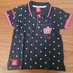 BABY DOLL ドット柄ポロシャツ 110