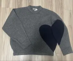 NKNIT ハートニット　グレー 長袖のサムネイル