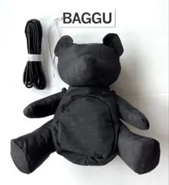 【新品未使用】BAGGU バグゥ BEAR BAG ベアバッグ ブラック 黒のサムネイル
