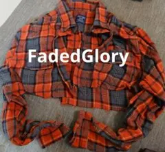 Faded Glory チェック柄長袖シャツ XL