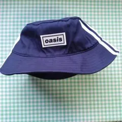 バケットハット 帽子 Oasis オアシス 30周年 特別展 記念展覧会 オアシス バケットハット Navy oasis 30周年 特別展 グッズ バケハ