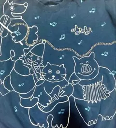 美品　USPP トレーナー　犬　猫　豚クリーミーネービー　ユニセックス