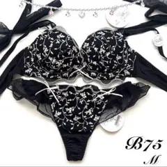 B75/M ドルチェフィオラ ブラジャー&ショーツ 81394 BKのサムネイル