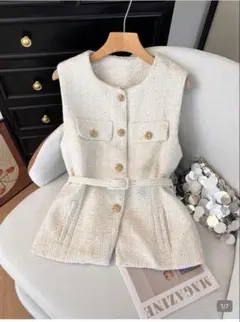 SHEIN シーイン ツイード ジレ ベスト