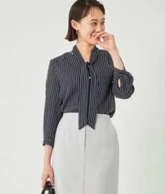 グリーンレーベルリラクシング ボウタイ 2WAY Ｖネック ブラウス