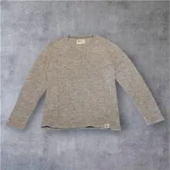 AZUL by moussy Vネック 長袖セーター ライトグレー メンズ L