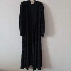 UNITED ARROWS ドット柄 カシュクールワンピース　羽織り　ブラック