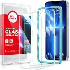 iphone13 pro フィルム 保護フィルム 3枚入 ガイド付き 指紋防止