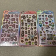 うるちゅるポップシール　モンチッチ　パワパフ　3枚セット　正規品