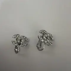 CHANEL ココマーク ラインストーン イヤリング
