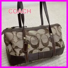 【綺麗】コーチ ミニ ボストンバッグ シグネチャー coach ロゴ