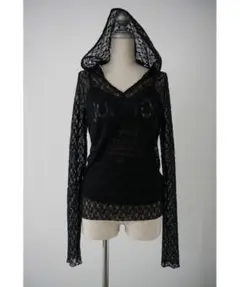 Helk LACE HOODIE TOPS (BLACK)のサムネイル