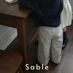 sableストライプパンツ100cm