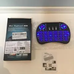 【新品未使用】タッチパッド付2.4GHzワイヤレスミニキーボード バックライト付
