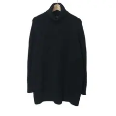 ZARA ザラ　タートルネックチュニックニット　ブラック　レディースウェア　S