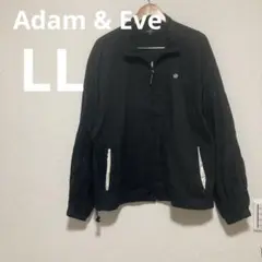 Adam & Eve ブラック フルジップジャケット LL ロゴ
