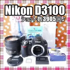 ✨お買い得✨ショット数3905回✨Nikon D3100 レンズセット - メルカリ