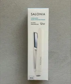 【新品・未開封】SALONIA コードレスヘアアイロン ホワイト