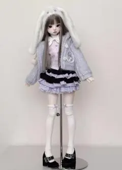 ★SEN★AF11064【afly】1/4洋服6点セット（紫/MSD）