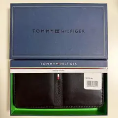 【新品】トミーヒルフィガー 財布 メンズ 長財布 ビルホルダー レザー ブラック