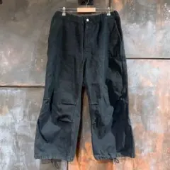 FOLL ウォッシュド カンバス ワークパンツ 黒のサムネイル