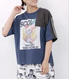 【scolar】世界を味わう配色Tシャツ《土日限定割引中》