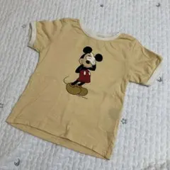 美品 petit main ミッキー Tシャツ 100cm