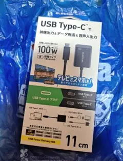 USB Type-C(TM)変換アダプター 2ポート/PD充電付きのサムネイル