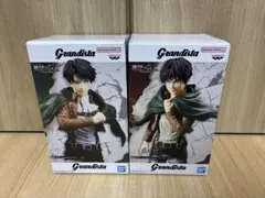 進撃の巨人 リヴァイ エレン グランディスタ 2体セット