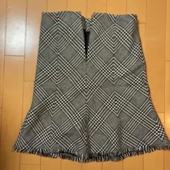JAYRO 白黒チェック フレアミニスカート Mサイズのサムネイル