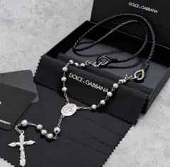 美品】ドルチェ＆ガッバーナ ロザリオ ネックレス シルバー 925 - メルカリ