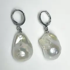 バロック　本真珠 パールピアス　ネックレス ペンダントトップ　兼用