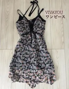 VIVAYOU花柄膝丈ワンピースのサムネイル