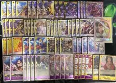 紫黄ロビンデッキ　ワンピースカード　スリーブ付き　リーパラ