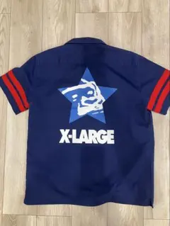 XLARGE 半袖シャツ ネイビー サイズMのサムネイル