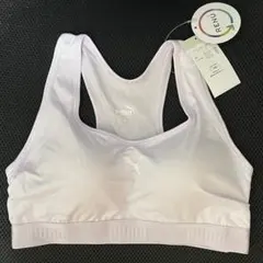 【新品、PUMA】ロゴ入りスポーツブラ　ピンク　Lサイズ　バスト８６～９４