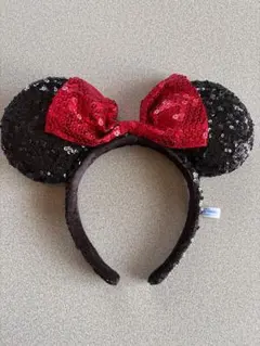 【美品】ミニーマウス　カチューシャ　スパンコール