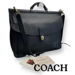 美品✨オールドコーチターンロック 2WAY ビジネスバッグブリーフケース