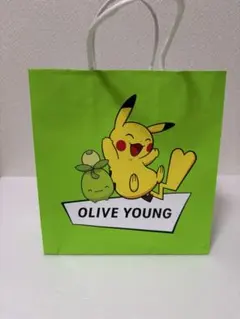 OLIVE YOUNG ピカチュウ ショッパー