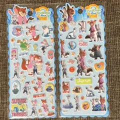 ズートピア 立体シール 2枚セット① ボンボンドロップ